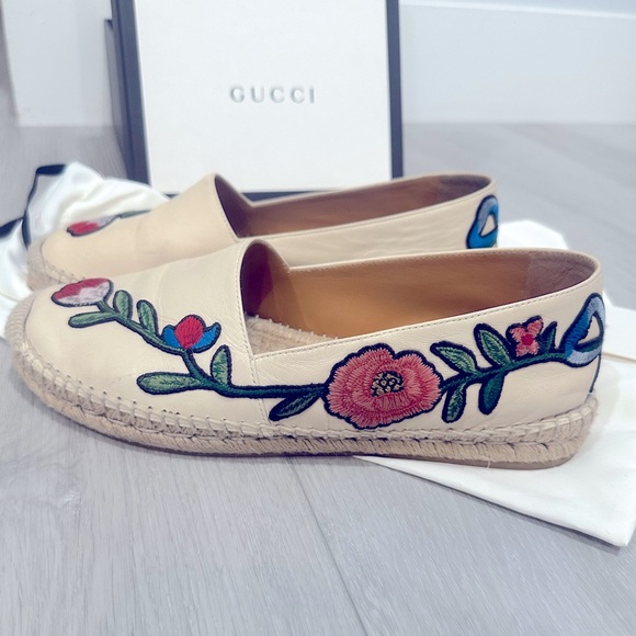 Gucci leather Espadrilles - Size 38 - Picture 1 of 8